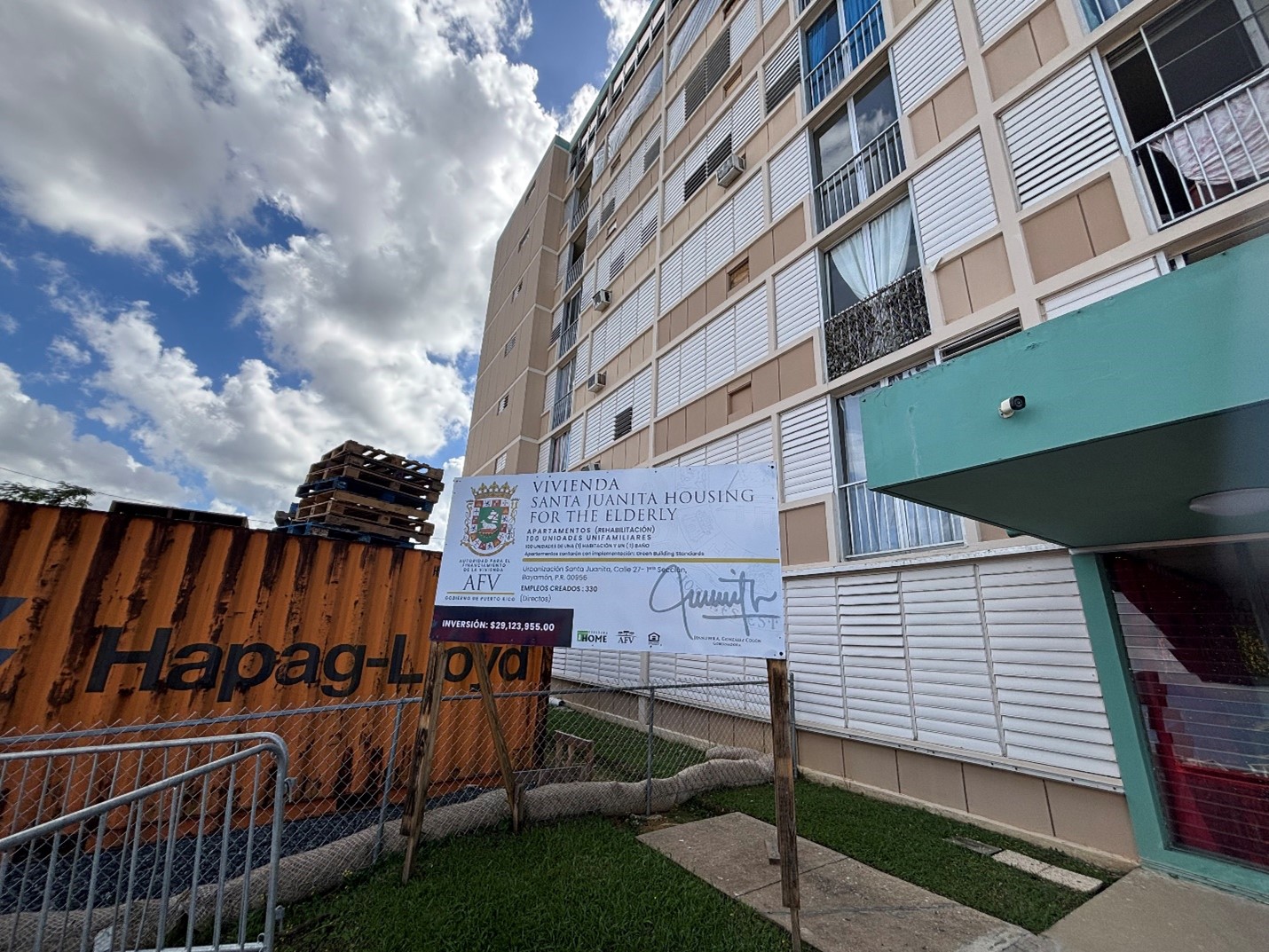 exterior of Santa Juanita Housing for the Elderly