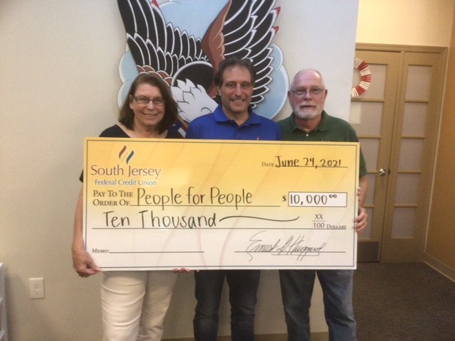 South Jersey FCU Presents a $10K grant to the People for People Foundation