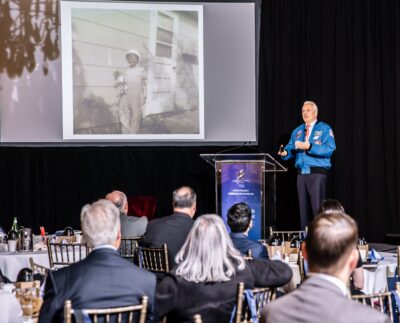 2024 FHLBNY Member Symposium event photo with US Astronaut, Dr. Mike Massimino.